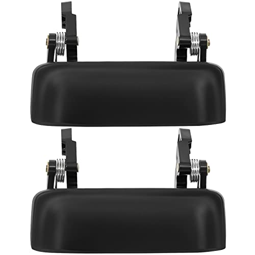 LUJUNTEC Exterior Door Handles,Front Door Handles Driver Left Passenger Right Side,Replacement for 1998-2011 for Ford for Ranger,2pcs Black Handles Replace