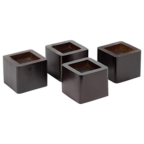 Richards Homewares Lifts 2.75 Inches Per Set, Adjustable Heavy-Duty Wooden Bed Stackable Furniture