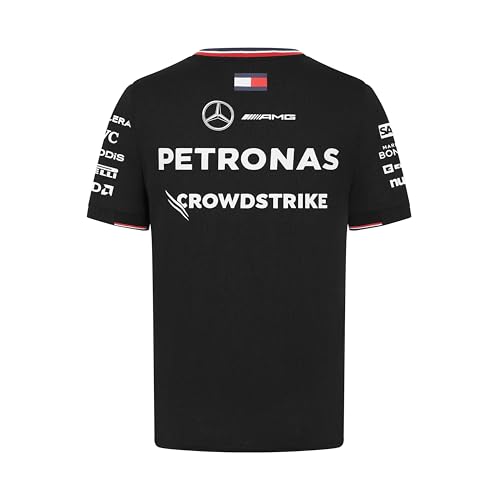 Mercedes AMG Petronas Męska koszulka drużynowa F1 2024 - biały/czarny