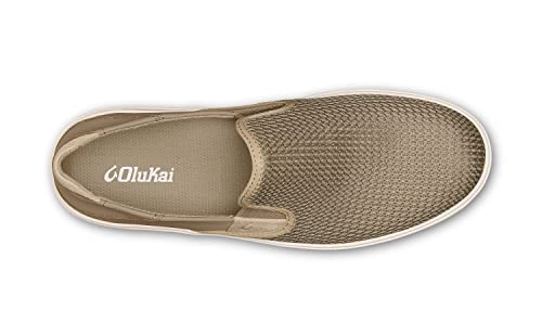 OluKai Lae'ahi Men's Slip On Shoes, Versatile & Casual Everyday Sneaker, Lightweight & Breathable Mesh, All-Day Wear & Comfort, Clay/Clay, 7 - image 6
