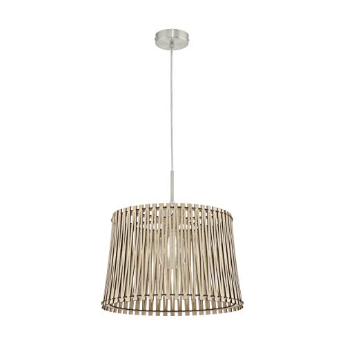 Preisvergleich Produktbild EGLO SENDERO Hängeleuchte Ø 38 cm, Stahl, 60 W, nickel-matt