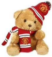 Manchester United Hat and Scarf Bear - 30cm - One Size Only