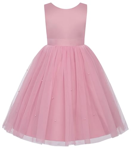 Image of JerrisApparel Flower Girls Dress Wedding Satin Dresses Princess Birthday Party Prom Ball Gown