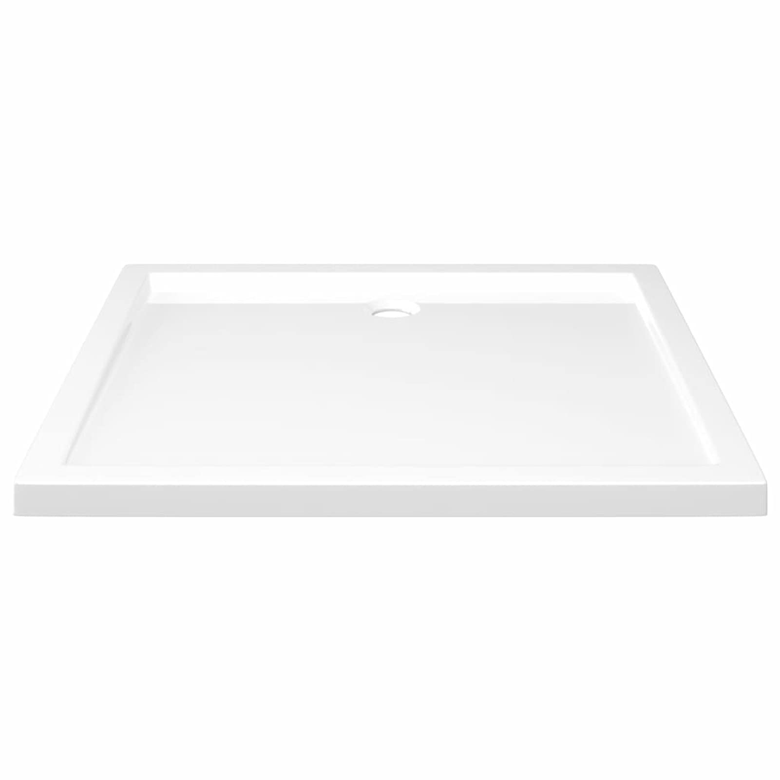 Plato de Ducha Rectangular Blanco ABS 80x90 cm Inodoro Completo Cabina Ducha