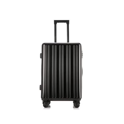 OM HOME Maleta de Viaje 57*36*22cm, Material ABS+PC, Cierre TSA, Rueda muda 360º Universal (Negro)