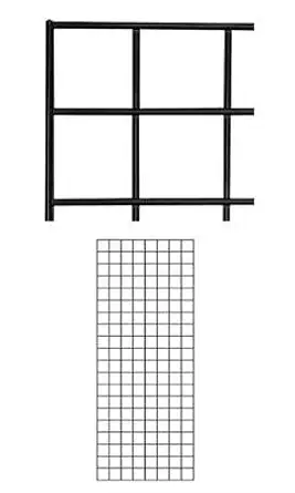 2 x 5 Foot Black Wire Grid Panel - 3? on Center ?