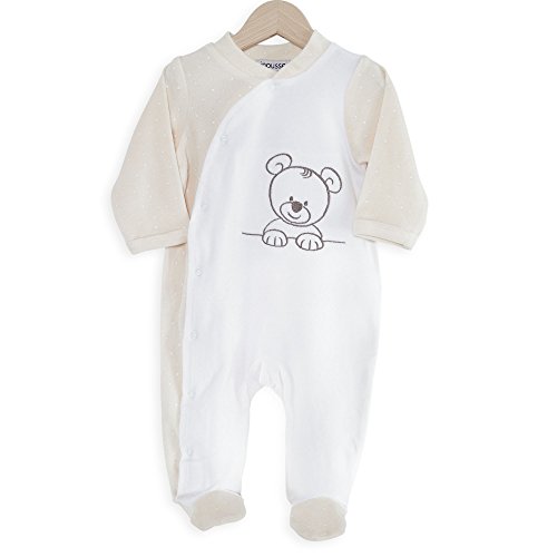 Kinousses pijama bebé blanco blanco Talla:3 meses