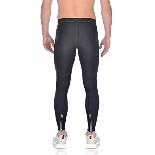 Collant Arena Basic pour Hommes m Long Tight Basic noir taille M pour course a pied - 2