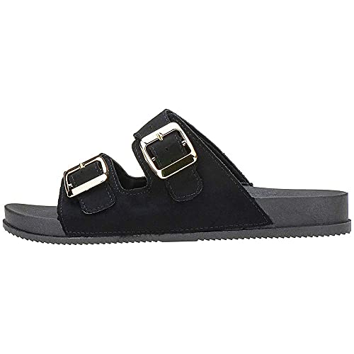 Sandália Feminina Birken Rasteira Confort Macia Eleganteria Tamanho:37;Cor:Preto