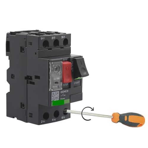 Cortacircuitos de motor 13-18A con corte magnético térmico trifásico y botones de control 4