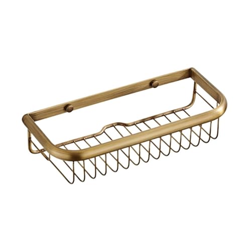Bathroom Shelves Single Brass Shower Corner Shelf Wall Mount Storage 30cm