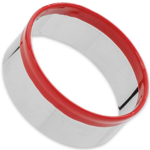 Large Round Cookie Cutter 5", Biscuit Cutter, Circle Cookie Cutter For Baking, Small Cake Cutter, Dough Cutter, Coated With Soft Pvc For Protection #TOP3