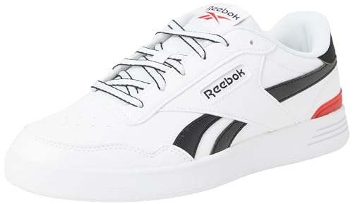 Reebok Court Advance Clip, Zapatillas Unisex Adulto, FTWR White Black Vector Red, 42 EU