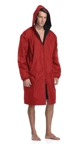 Adoretex Guard Unisex Swim Parka Water Resistant Warm Coat Water Sports Swim Parka - Black Lining2