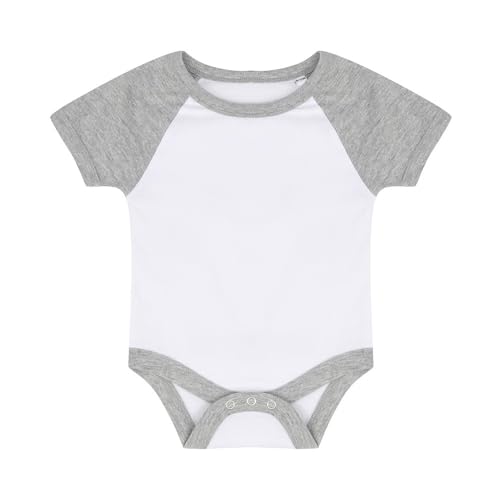 Larkwood - Body ESSENTIAL - Bébé (0-3 mois) (Blanc/Gris chiné)