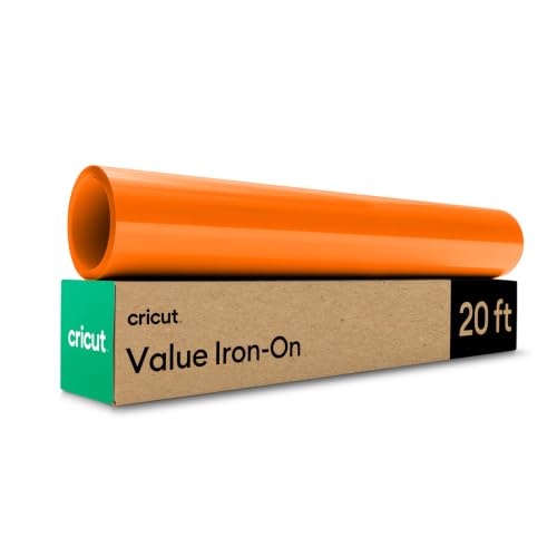 Image of Cricut Value Iron-On, Orange (12 in x 20 ft)