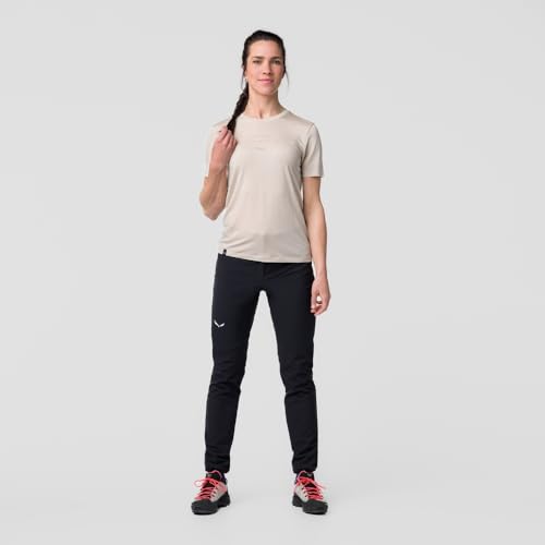 T-shirt Salewa Eagle Minilogo Merino femme anti-odeur pour trek