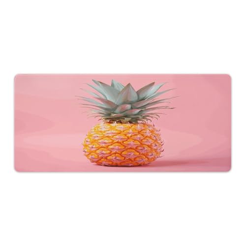 Grand tapis de souris ananas imperméable pour bureau gamer et étudiant