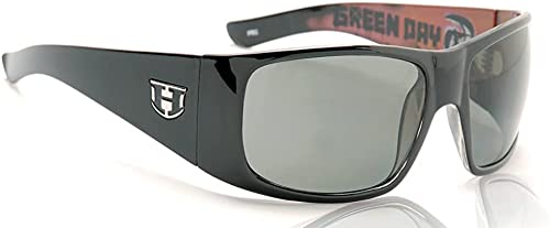 Limited Edition Green Day Ritz Sunglasses, Polarized Lens, Black with Grey