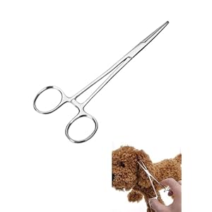 Forceps-Stainless-Steel-Dog-Cat-Pet-Scissors-Ear-Hair-Clamp-Fishing-Scissors-Tools-125CM-straight - Cucciolini Doodles   Forceps-Stainless-Steel-Dog-Cat-Pet-Scissors-Ear-Hair-Clamp-Fishing-Scissors-Tools-125CM-straight