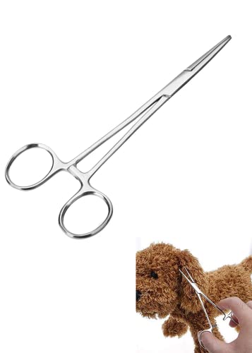 Forceps-Stainless-Steel-Dog-Cat-Pet-Scissors-Ear-Hair-Clamp-Fishing-Scissors-Tools-125CM-straight - Cucciolini Doodles   Forceps-Stainless-Steel-Dog-Cat-Pet-Scissors-Ear-Hair-Clamp-Fishing-Scissors-Tools-125CM-straight