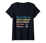 Photo Gallery donna navigando per le isole delle bahamas maglietta con collo a v Photo Gallery donna navigando per le isole delle bahamas maglietta con collo a v