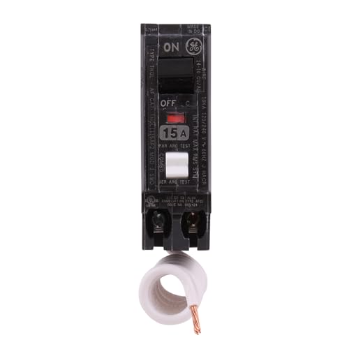 ABB Q-Line THQL1115AFP2 15A Single Pole AFCI Circuit Breaker 10kAIC 120/240V 1-Pole Arc Fault Circuit Interrupter Quick-Make/Quick-Break Mechanisms Plug-in Mount Type