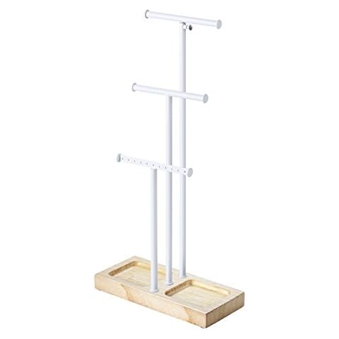Love-KANKEI Jewellery Tree/Jewellery Stand-Metal Jewelry Holder with Large Capacity for Necklace, Bracelet,and Earrings Storage, Natural Color Cover