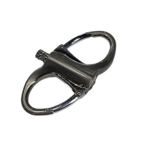 Permanent Infinity Keychain Lighter with Match Striker, Emergency Fire Starter Set, Waterproof Metal Keychain Lighter Match for Endless Use
