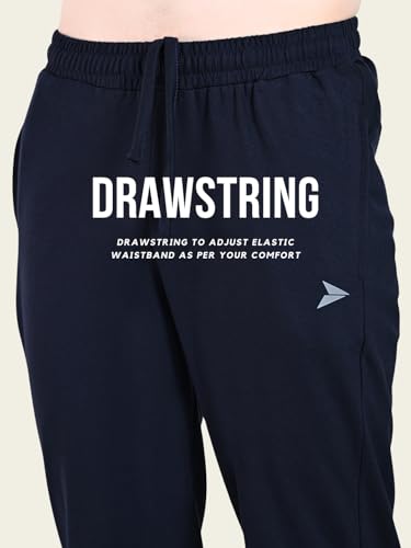 Image of FITINC Soft Cotton Joggers for Men | Regular Fit Summer Jogger for Gym, Running, Walking, Training with Zipper Pockets & Cuffed Ankles for Casual Outings