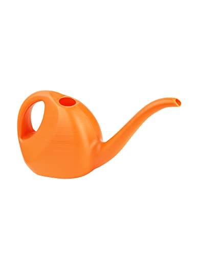 Garronda Petit Arrosoir de Jardin en Plastique 2L Arrosoir avec Poignée pour Intérieur et Extérieur, Maison, Jardin, Arrosage GD-0045 (Orange, 2 litres)