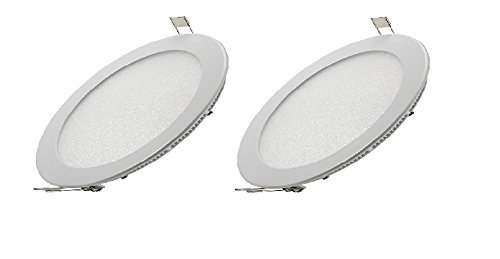 Jikrik 22 Watt led Panel Light White Round Pack of 2