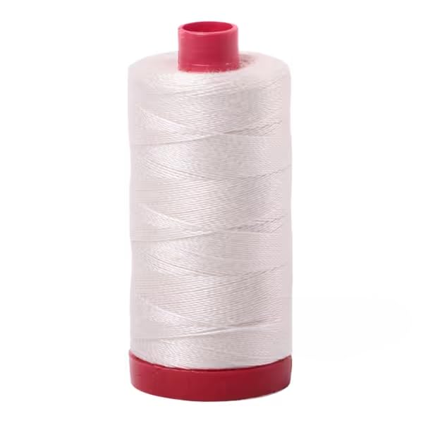 Fil de coton broderie main Aurifil 12wt mousseline 2311 mercerie patchwork italien
