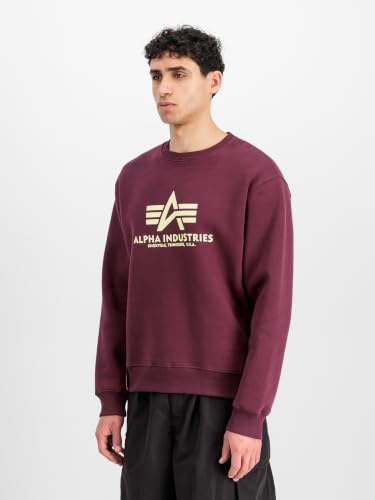 Alpha Industries Herren Basic Sweatshirt, Dark Cherry, 3XL – Ansicht 5