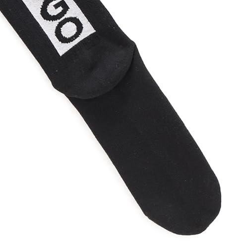 HUGO Men's 3 Pack Back Logo Combed Cotton Socks3