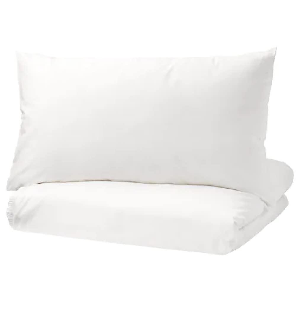 ÄNGSLILJA Duvet cover and 2 pillowcases, white 200x200/50x80 cm