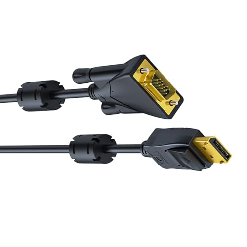 200/300/500cm to VGA Cable 1080P Video Converter Feature Double Magnetic Rings Enjoy Stable Transmission