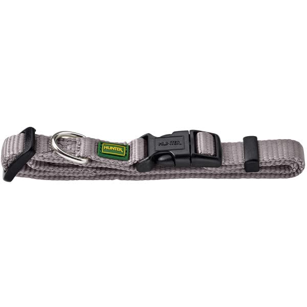 HUNTER VARIO BASIC Hundehalsung, Hundehalsband, robust, geschmeidig, Klickverschluss, M/1,5, orange
