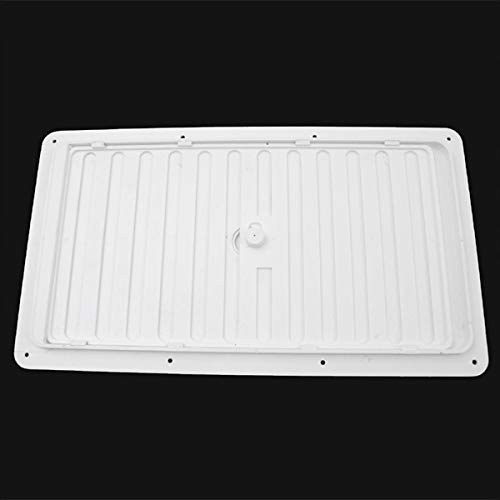 Griglia di ventilazione per roulotte, camper, caravan, barca bianca, 383 x 220 mm