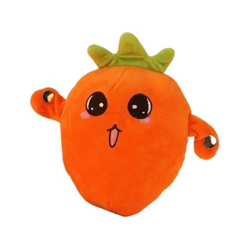 Interactive Music Plush Toy, Fruit Plush Musical Sensory Toy, Fun Touch Sensitive Fruit Carrot Interactive Plushs Toys with Sounds, Cute Learning Educational Stuffed Fruits Musical Kids Sensory Toys