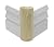 3/4" x 2" x 6" Poplar (Paint Grade) Outside Radius Corner Base Block - Fits 3/8" Radius (Mini Bullnose or Baby Bullnose) (25)