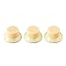 3Pcs Guitar Control Knob, Function, Easy to Use, Engraved Design, Plastic Guitar Bass Accessory, Guitar Tone Knob, Guitar Tone Control Top Knob Replacement, Guitar Volume Control (Ivory White)