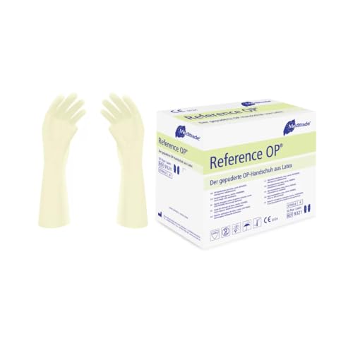 Gants de chirurgie en latex poudrés Meditrade boite de 100 taille 9