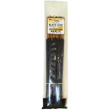 Black Love Incense Sticks by Scents & Inspiration | Hand-Dipped | Home Fragrance | Oil in the Bag for Maximum Freshness | 100 Pack