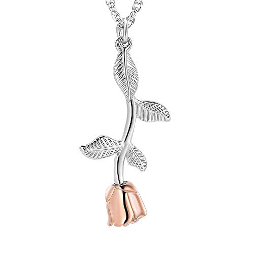 Shajwo SH-F10034-RB Rose Flower Urn Necklace Cremation Jewelry cover