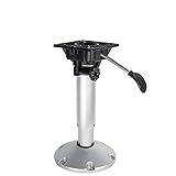 GUEPRO Waverider-Sockel Aluminium eloxiertes Wellenschlagabsorptionssystem Schwenkplatte einstellbar für Standard-Bootssitze (Color : 500mm 630mm)
