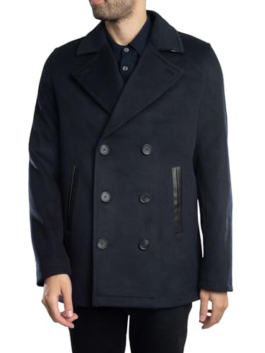 Ted Baker Men's Aldovie Peacoat Jacket, Navy