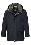Capuche amovible Redpoint Parka Eric Veste d\'hiver chaude avec capuche amovible, Noir , 68 cm