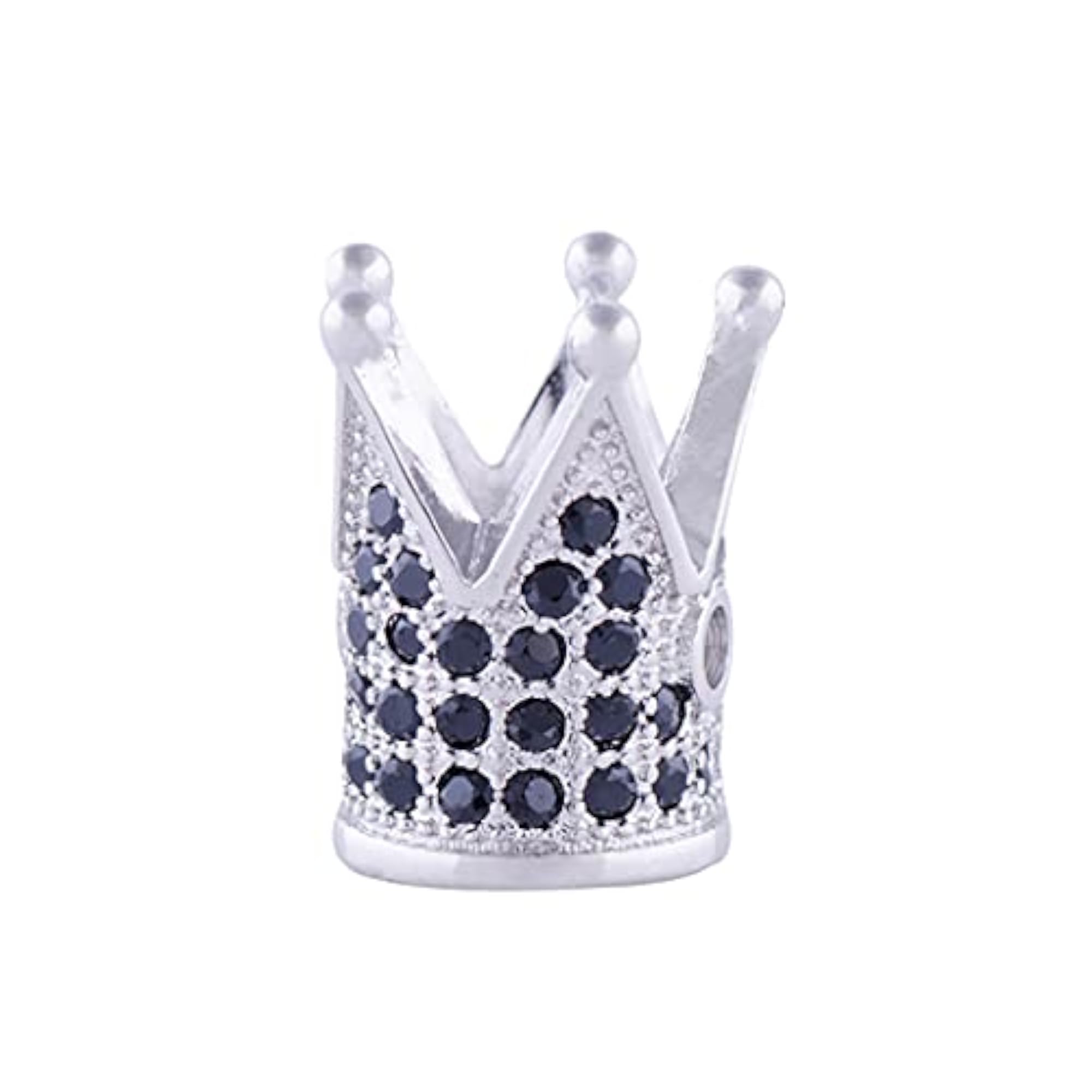 Multicolor Rhinestone Crown Beads for Necklace Making
