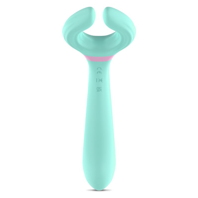 Kay, Vibrador para Parejas, Estimulación de Clítoris, Recargable USB, 7 Modos de Vibración, 3 Velocidades, Silicona y ABS (Azul)